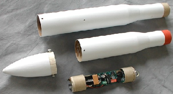 both payload sections and the accompanying nose cone